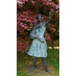 Olwen Gillmore, Woman and child, bronze with coloured patination, 180cm high.