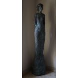 Richard, Standing lady, signed 'Richard and dated 02' bronze, 1/8, 173cm high.