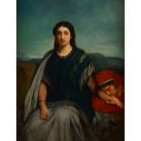 Jean Francois Portaels (1818-1895), Jephthah's daughter, oil on canvas, 139cm x 108cm.