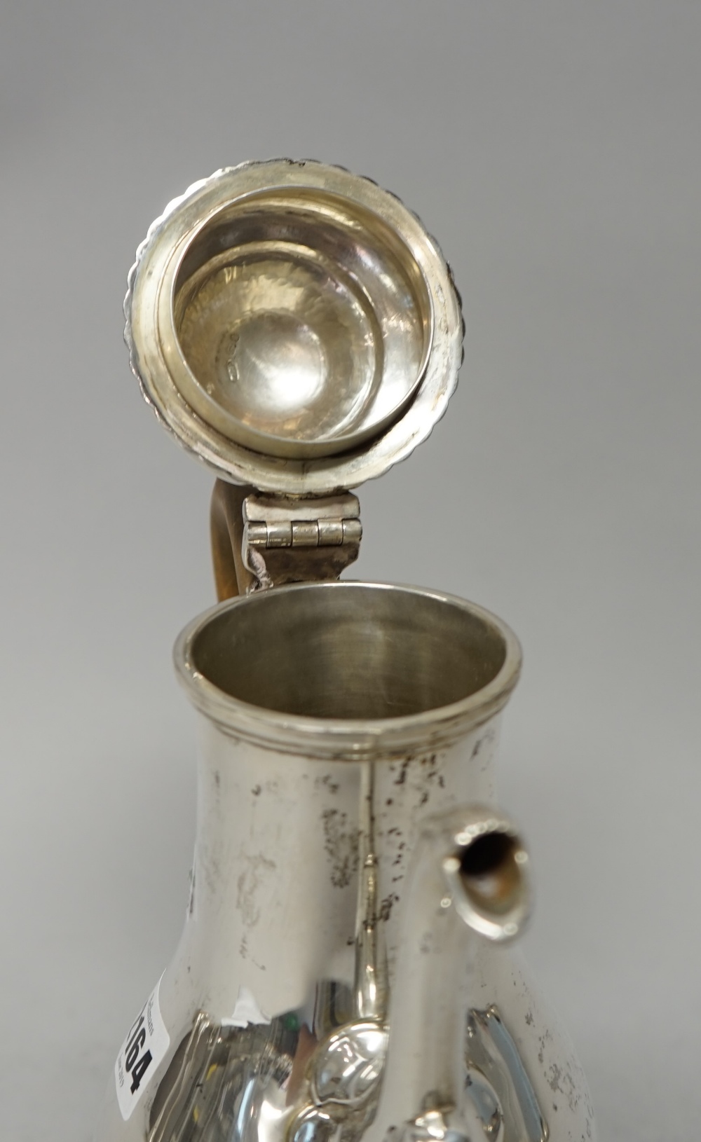 A silver coffee pot, - Image 5 of 6