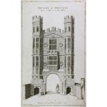 A collection of 13 prints and engravings of houses, buildings and aristocratic homes,