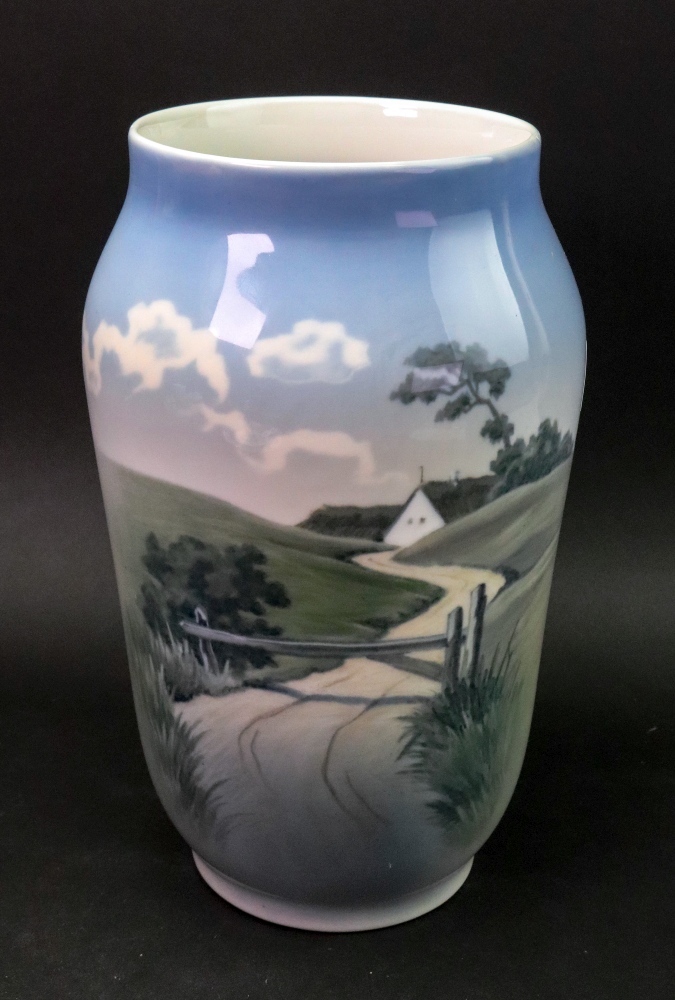 A Royal Copenhagen baluster vase,