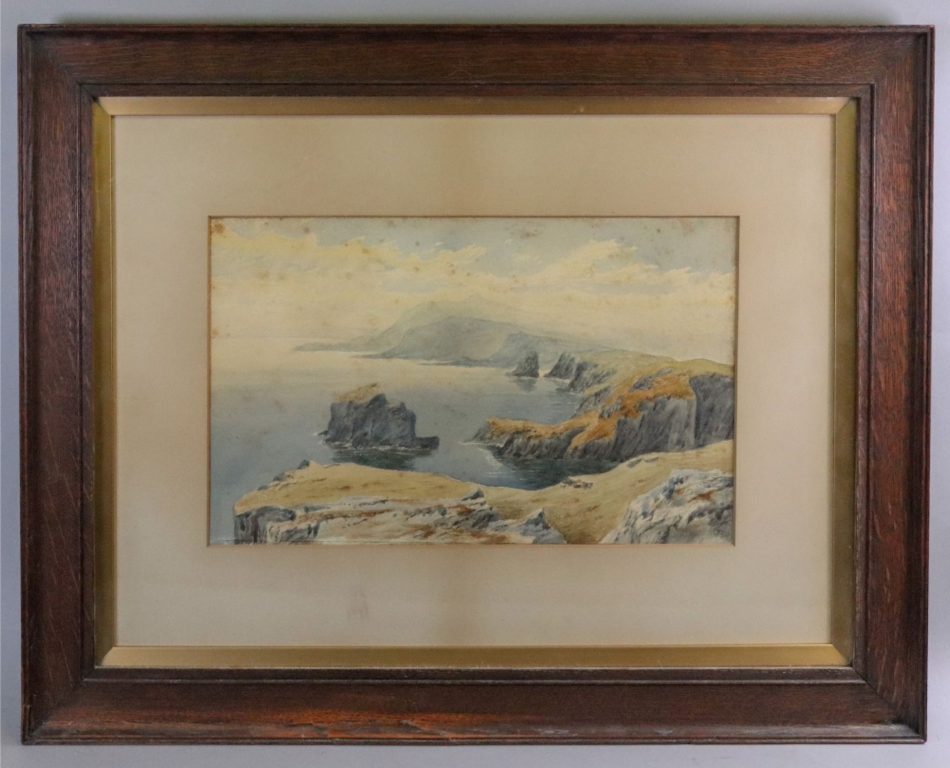 *** Web (British, 19th Century), A coastal view, signed and dated 'Web 1883' (lower right), - Image 2 of 2