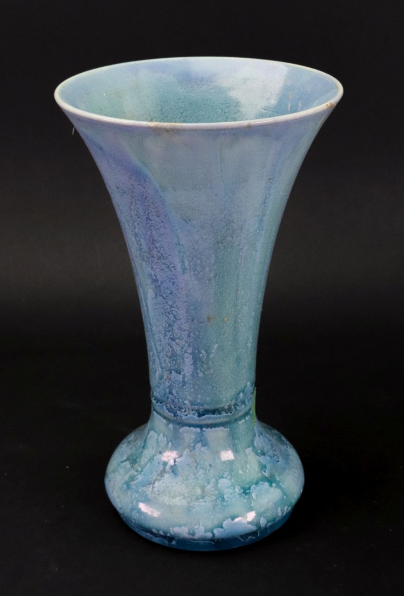 A Pilkingtons Royal Lancastrian vase, 1913, of flared trumpet form on circular base,