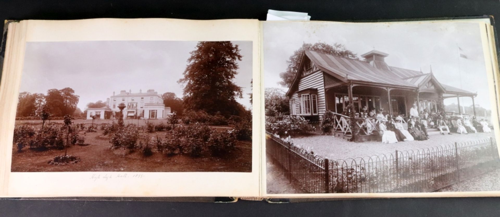 A Victorian gilt tooled leather bound photograph album including albumen and other photographs; - Image 5 of 7