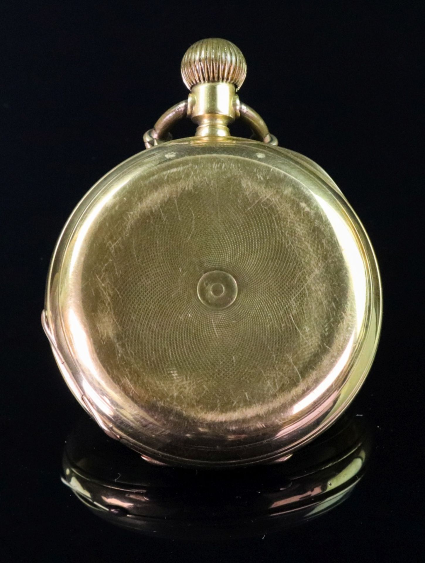 A French 18ct gold hunter keyless wind pocket watch, - Image 3 of 10