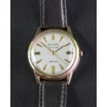 Le Coultre; Master Mariner Automatic, a gentleman's gold plated and stainless steel wristwatch,