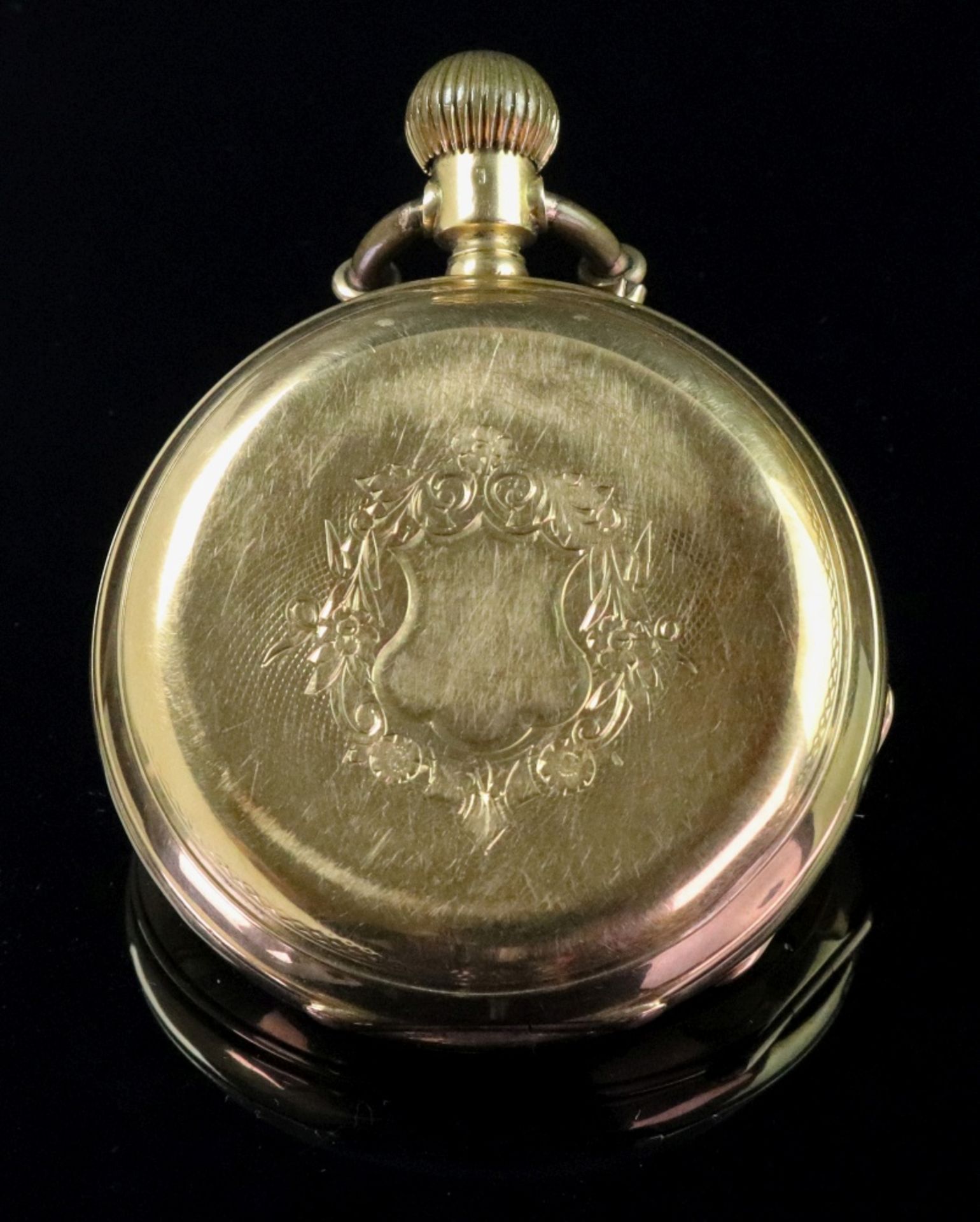 A French 18ct gold hunter keyless wind pocket watch, - Image 2 of 10