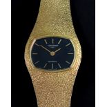 Longines; Automatic, a lady's 18ct gold wristwatch,