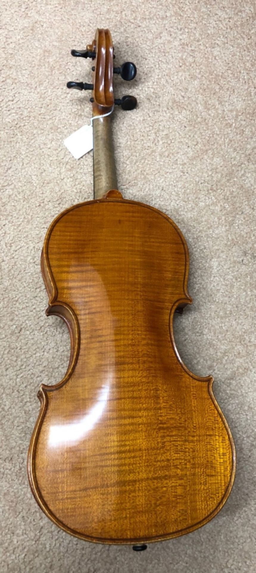 A German copy of an Italian violin, early 20th century, in well figured case, length 59cm, - Image 4 of 8