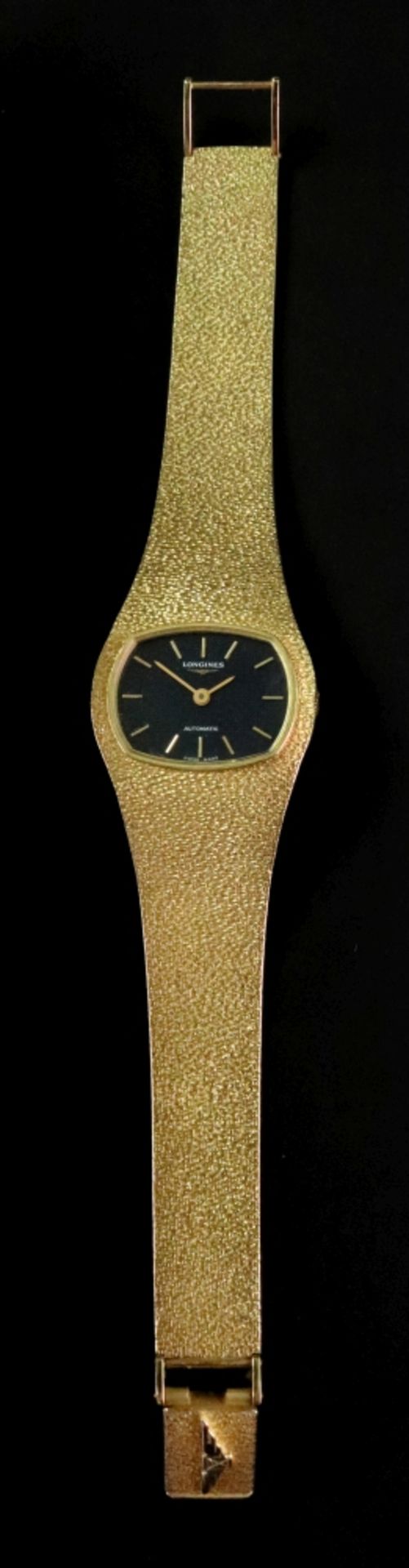 Longines; Automatic, a lady's 18ct gold wristwatch, - Image 2 of 6