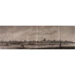 An engraved panorama titled 'Veronis', 23 x 63cm,