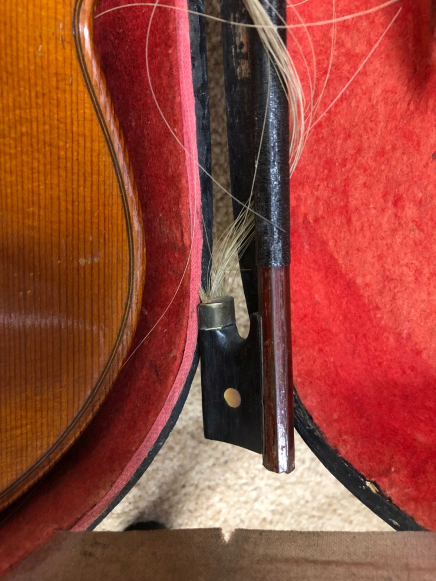 A German copy of an Italian violin, early 20th century, in well figured case, length 59cm, - Image 6 of 8