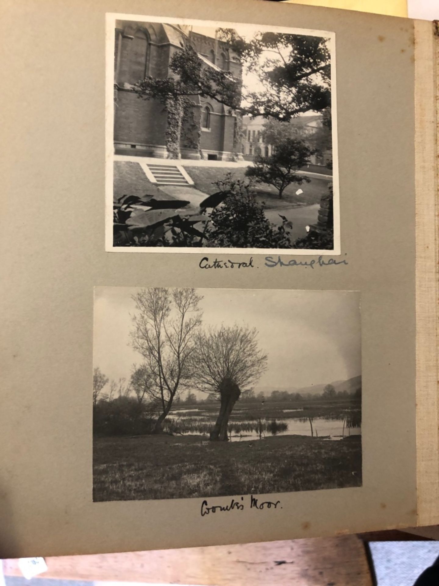 Shanghai: a green cloth photograph album circa 1918, of views in Shanghai including the river, - Image 37 of 43