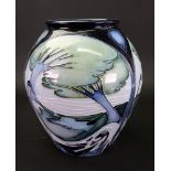 A Moorcroft shouldered ovoid vase, circa 2003, tube lined and decorated in the 'Knypersley' pattern,