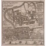 An engraving titled 'A Plan of the City of Siam or Juthia', 18 x 25cm,