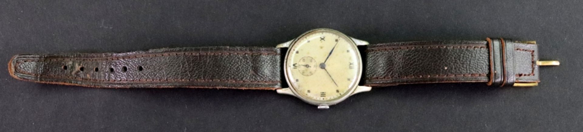 A gentleman's stainless steel wristwatch, the dial with Roman numerals and subsidiary seconds dial, - Image 2 of 2