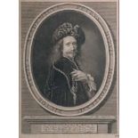 After Nicolas Mignard, Auenionensis, Portrait of a gentleman, engraving, 31 x 23cm,