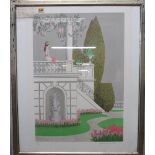 Denis Paul Noyer (French b.1940), La Fontaine, colour lithograph, signed, 60/175, 66cm x 46cm.