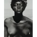 HERB RITTS (1952 - 2002) Naomi Campbell Hawaii, 1989. gelatin silver print, mounted on card, 34.