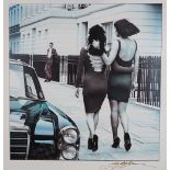 BOB CARLOS CLARKE ( 1950 - 2006) Untitled. a black and white toned print, ca.