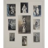UNKNOWN: Gaisha Girls in National Dress, Tokyo, Japan, 1920, a group of eight portraits,