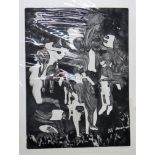 ** Morell (20th century), Figures, etching, signed and numbered 1/35, 59cm x 44cm.