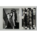 THE ROLLING STONES / MARIANNE FAITHFULL: a contact sheet of 25 black and white images and 5