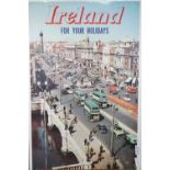 IRELAND TOURISM POSTER: 'Ireland for Your Holidays', ca. 1950s.