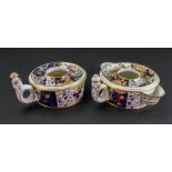 Two Derby 'Japan' pattern inkwells, circ