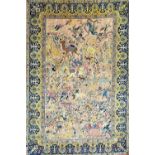 A fine Tabriz hunting carpet, Persian,