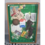Sporting memorabilia; a collection of vintage football collectables,