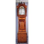 J Bate Whitby; a late 19th century 30 hour longcase clock,