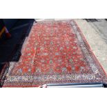 A large modern decorative carpet in the Persian Mahal style, 608cm x 398cm.