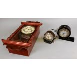 A Smiths electric timepiece, circa 1930's, 15cm high, an Ingraham electric timepiece,