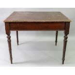 A Victorian mahogany table, the moulded