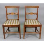 A set of four George IV country mahogany