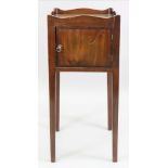 A George III style mahogany pot cupboard