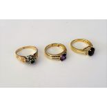 An 18ct gold ring,