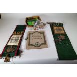 Collectables including medals, sashes and sundry relating to the Ancient Order of Foresters, (qty).