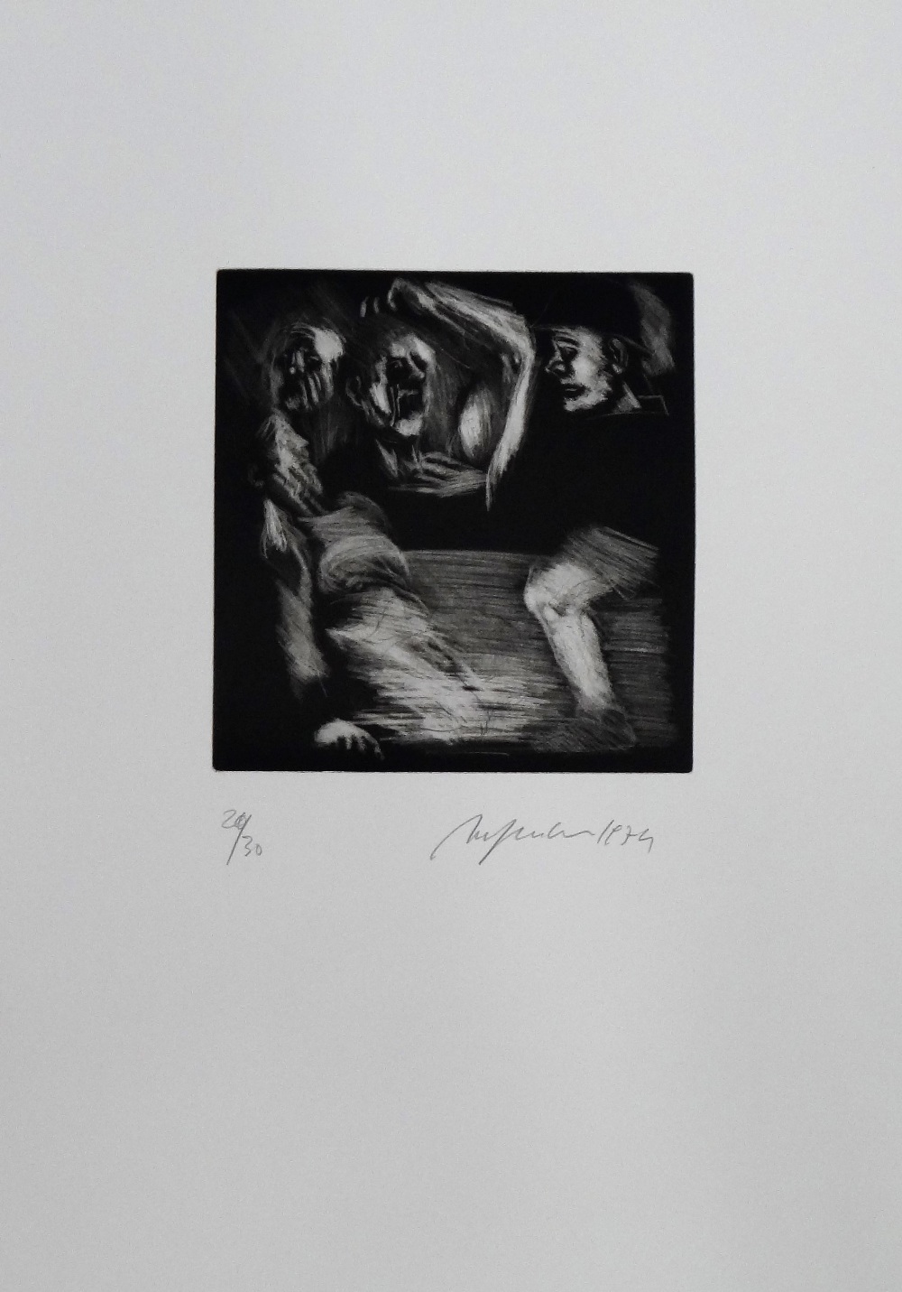 Alfred Hrdlicka (1928-2009), Wie Ein Totentanz, a boxed folio of fifty three etchings, - Image 10 of 13