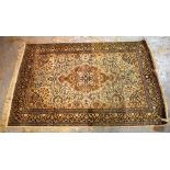 An Indian rug, 220cm x 142cm.
