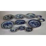 Chinese blue and white export porcelain, 18th century and later,