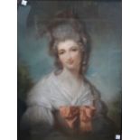 After John Raphael Smith, Lady Elizabeth Compton, pastel, 58cm x 44cm.