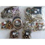 A large collection of mostly costume jewellery,