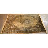An Indian rug, 225cm x 142cm.