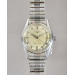 A Longines Silver Arrow steel circular cased gentleman's wristwatch,