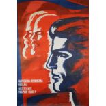 RUSSIAN PROPAGANDA POSTERS: a group of five lithographs, Russian text, 1971 - 1973.