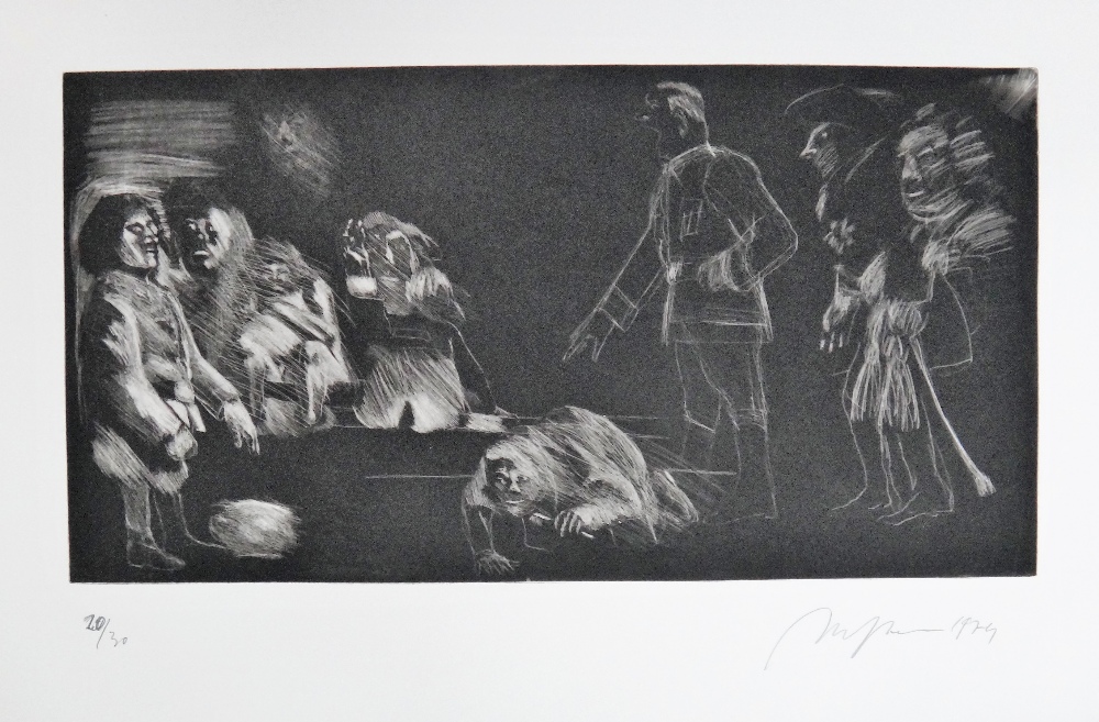 Alfred Hrdlicka (1928-2009), Wie Ein Totentanz, a boxed folio of fifty three etchings, - Image 6 of 13