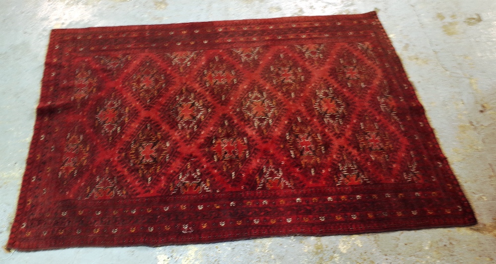 An Afghan carpet, 280cm x 210cm. - Image 3 of 3